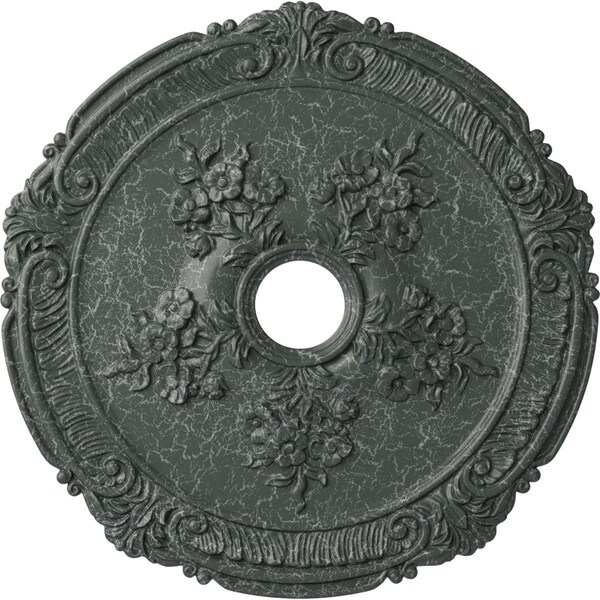 Ekena Millwork Attica with Rose Medallion (Canopies up to 4 1/2"), 26"OD x 3 3/4"ID x 1 1/2"P, Athenian Green CM26ATAGC - main